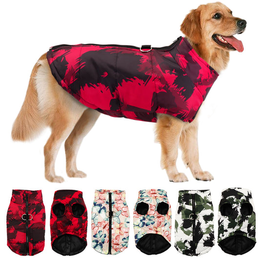 Waterproof Winter Dog Vest - Insulated Hoodie Design with Polyester