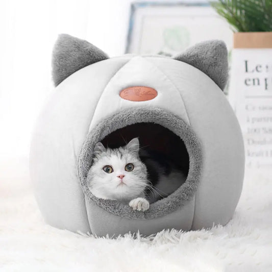 Cozy House Bed with Cat Ears - The Purrfect Comfort Companion WLP Company