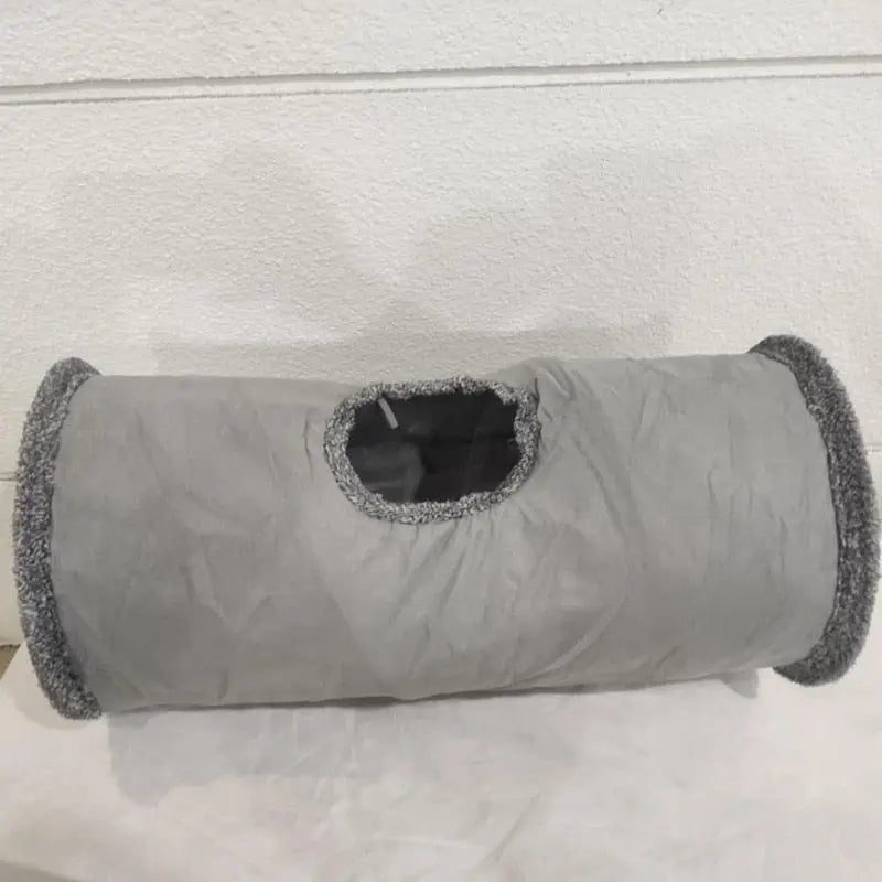 collapsible pet tunnel Collapsible Suede Tunnel: The Ultimate Hide & Seek Playground for Pets! WLP Company