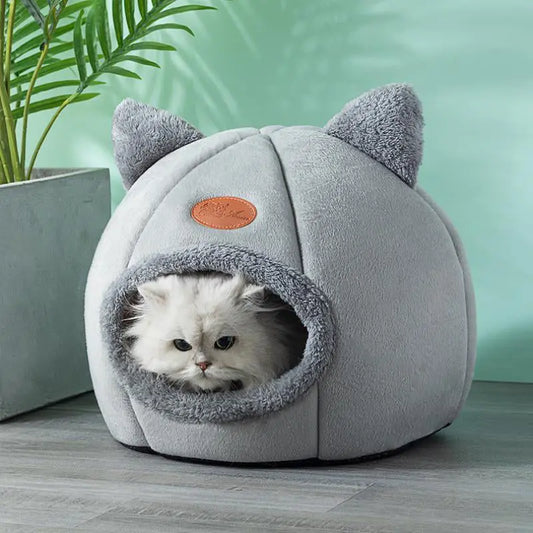 Cozy House Bed with Cat Ears - The Purrfect Comfort Companion WLP Company