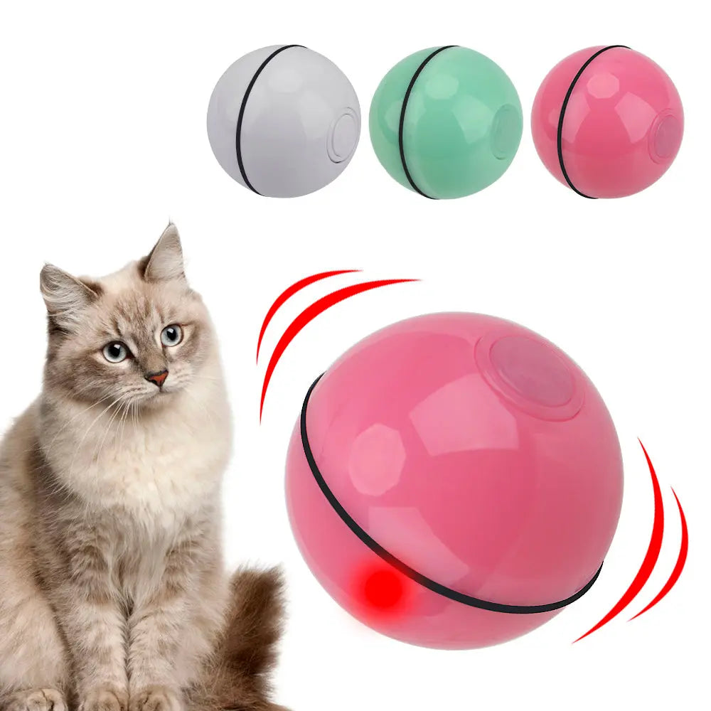 Smart Cat Toy Interactive Cat LED Rolling Flash Ball - Ultimate Feline Entertainment WLP Company